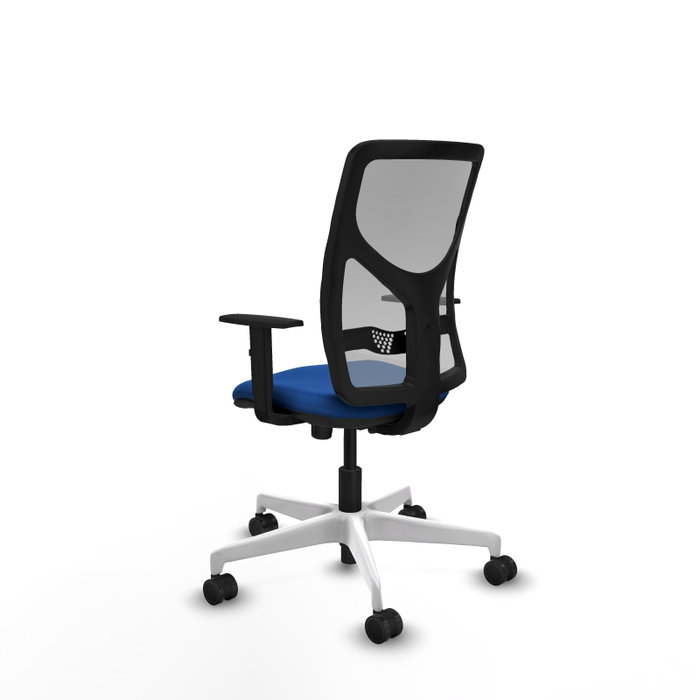PIQUERAS Y CRESPO Silla de oficina Motilla con mecanismo Sincro Azul y Gris