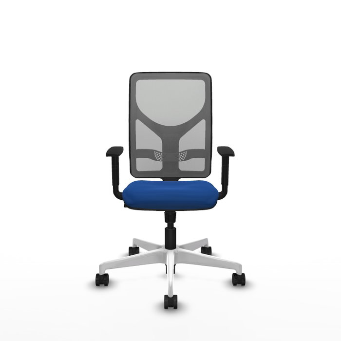 PIQUERAS Y CRESPO Silla de oficina Motilla con mecanismo Sincro Azul y Gris