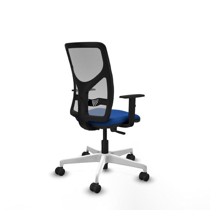 PIQUERAS Y CRESPO Silla de oficina Motilla con mecanismo Sincro Azul y Gris