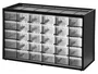 Stanley Armario de almacenamiento con 30 cajones, Negro/Gris