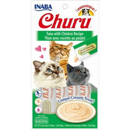 CHURU VET Receta de Atún con Pollo 4 Sticks de 14g