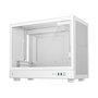 DeepCool CH160 PLUS White, Caja PC SFF Mini ITX, Blanco, Ventana Lateral, Soporta micro ATX/Mini-ITX, Ventiladores 120/140 mm, Radiador 240 mm, GPU 34.2 cm, 4 Ranuras