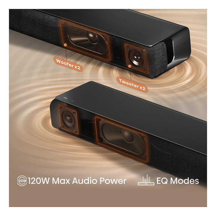 Hisense HS1000 Barra de Sonido 2.0 Canales 120W DTS Virtual:X Dolby Audio Negro Bluetooth HDMI USB Hisense HS1000 Barra de Sonido 2.0 Canales 120W DTS Virtual:X Dolby Audio Negro Bluetooth HDMI USB