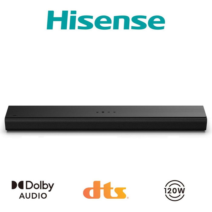 Hisense HS1000 Barra de Sonido 2.0 Canales 120 W Negro