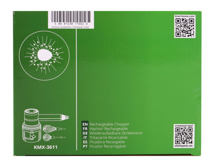 Inde Picadora y Batidora Recargable USB 320 ml
