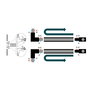 Philips Easylink Conector en L Horario para Sistema de Iluminación de Carril, Giro 90°, Negro, 1800W Máx., 220-240V