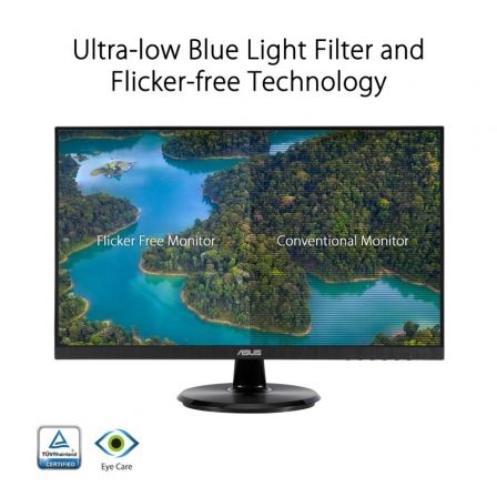 Monitor Gaming Asus VA24DQF 23.8"/ Full HD/ 1ms/ 100Hz/ IPS/ Multimedia/ Negro