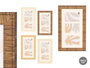 GIFTDECOR Marco Rayado para 3 Fotos Vertical Surtido (Pack de 12)