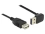 DeLOCK Cable USB 2.0 Tipo-A Macho y Hembra, 2 m, Negro