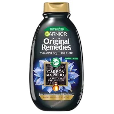 Garnier Original Remedies Carbón Magnético Champú 400 ml Garnier Original Remedies Carbón Magnético Champú 400 ml