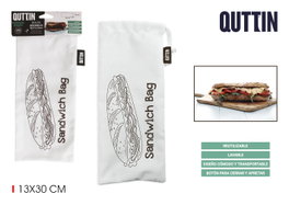 Quttin Bolsa Para Bocadillo Reutilizable 13 x 30 cm (24 Unidades)