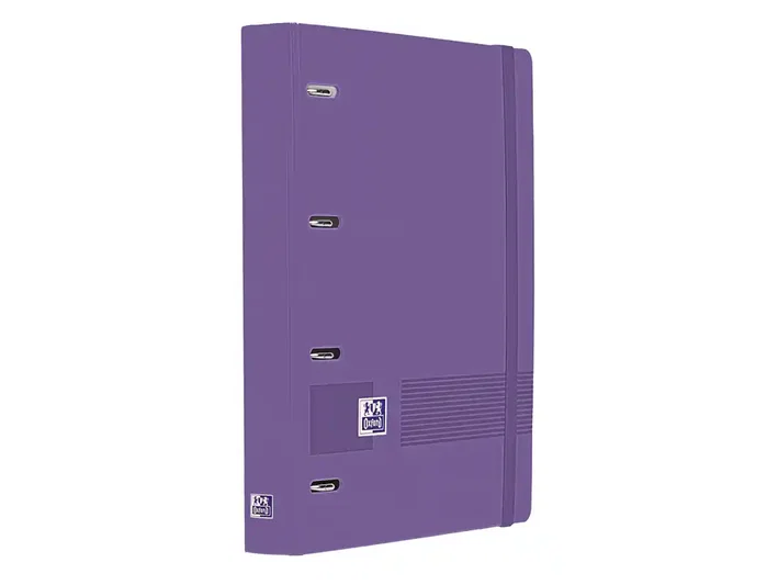 Oxford Europeanbinder Live&Go Carpeta de Anillas 4x35 A4+ con Recambio y Pizarra Lila