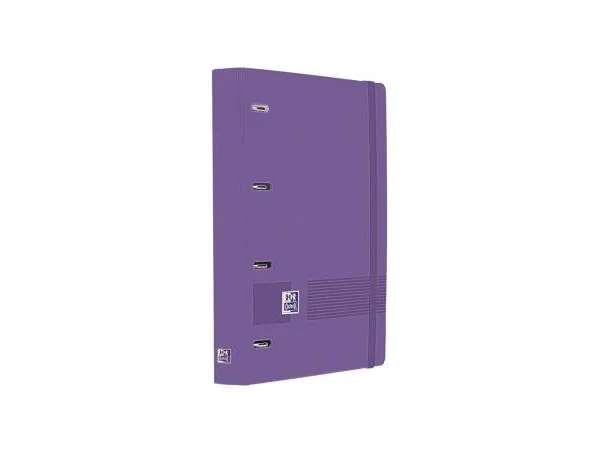 Oxford Europeanbinder Live&Go Carpeta de 4 Anillas A4+ con Recambio y Pizarra Lila
