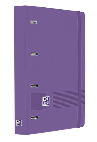 Oxford Europeanbinder Live&Go Carpeta de Anillas 4x35 A4+ con Recambio y Pizarra Lila