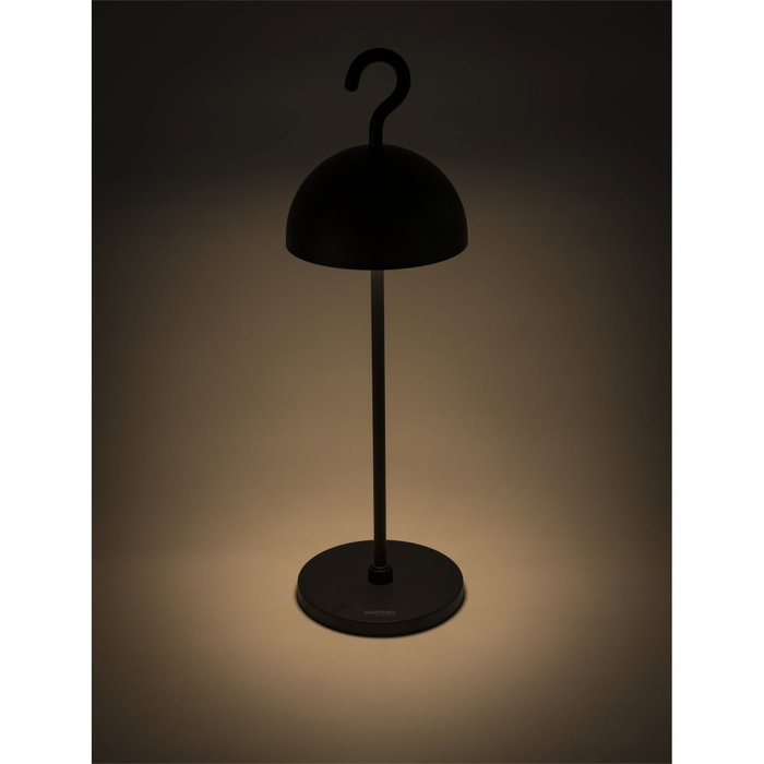 Sompex HOOK Lámpara de mesa recargable negra