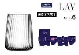 LAV Set de 6 Vasos Perla 590cc