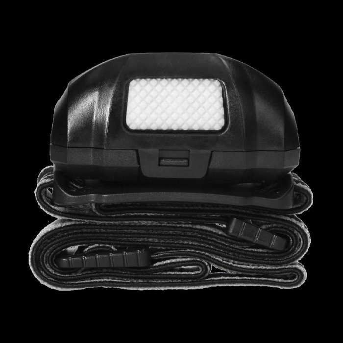 ORNO Linterna Frontal LED ORNOLT-8 con 2 LEDs Rojos y Angulo de 45 Grados, Funciona con 3 Pilas AAA (no incluidas)