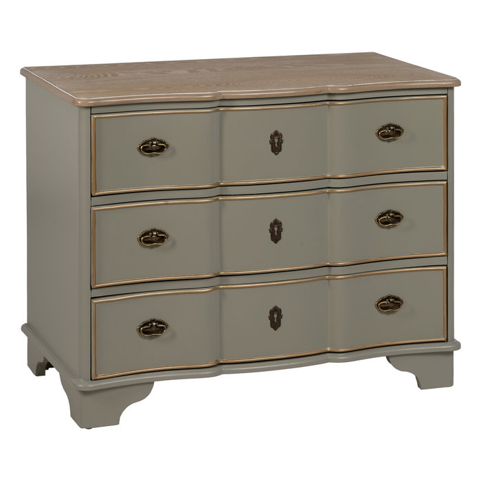 Cómoda Taupe Madera 100 X 50 X 80 cm