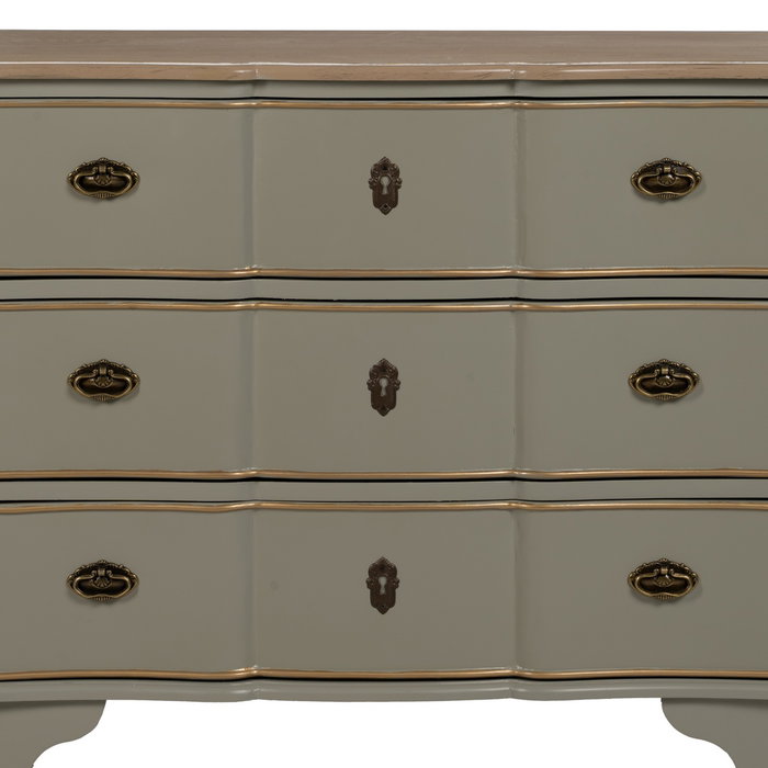 Cómoda Taupe Madera 100 X 50 X 80 cm