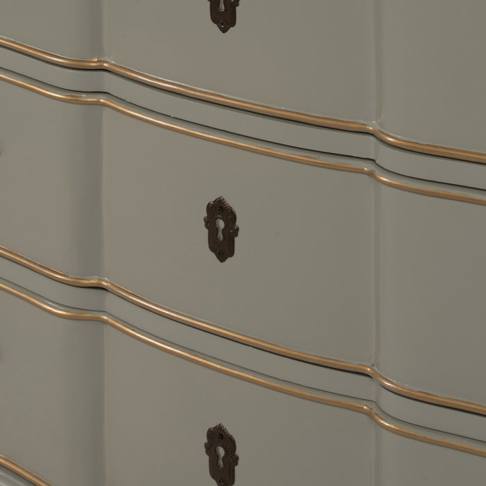 Cómoda Taupe Madera 100 X 50 X 80 cm