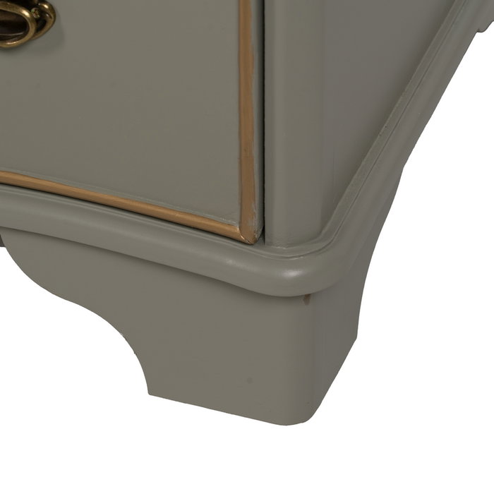 Cómoda Taupe Madera 100 X 50 X 80 cm