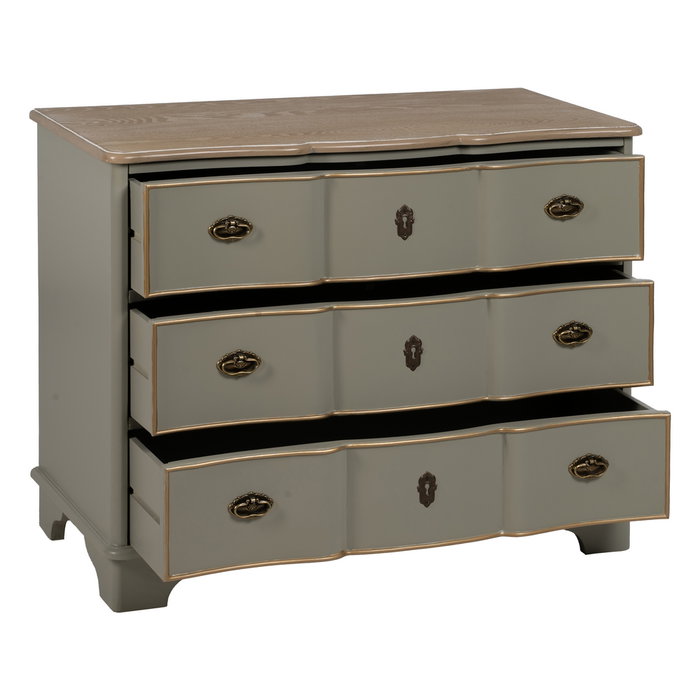 Cómoda Taupe Madera 100 X 50 X 80 cm