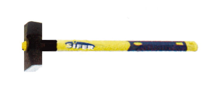 SIFER Maza de goma de 3 kg con fibra SIFER Maza de goma de 3 kg con fibra