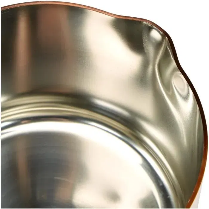 Baumalu Salsera Cobre 11 cm - Cobre Sólido Interior Estañado Mango Hierro Fundido Caño Gas Especial