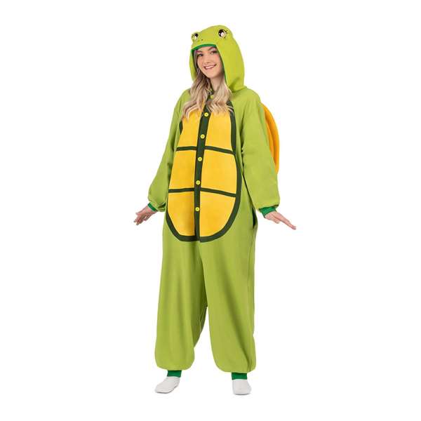 My Other Me Disfraz Tortuga Adult Big Kigurumi con Capucha y Cola Talla XXL Verde