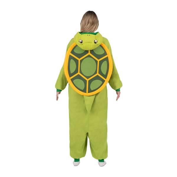 My Other Me Disfraz Tortuga Adult Big Kigurumi con Capucha y Cola Talla XXL Verde