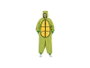 My Other Me Disfraz Tortuga Adult Big Kigurumi con Capucha y Cola Talla XXL Verde