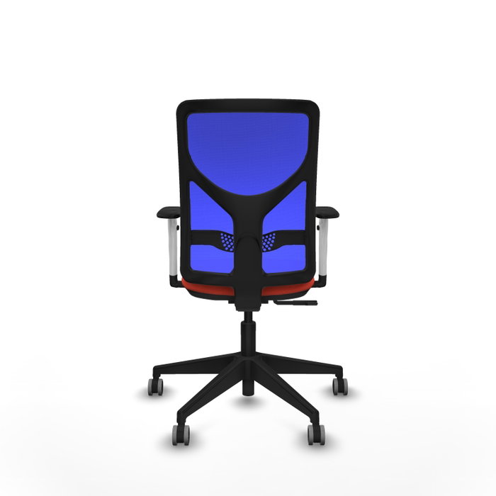 PIQUERAS Y CRESPO Silla de oficina Motilla con Mecanismo Sincro, Malla Azul y Tela Naranja oscuro PIQUERAS Y CRESPO Silla de oficina Motilla con Mecanismo Sincro, Malla Azul y Tela Naranja oscuro