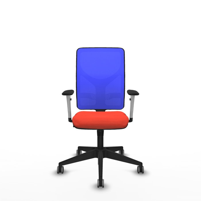 PIQUERAS Y CRESPO Silla de oficina Motilla con Mecanismo Sincro, Malla Azul y Tela Naranja oscuro PIQUERAS Y CRESPO Silla de oficina Motilla con Mecanismo Sincro, Malla Azul y Tela Naranja oscuro