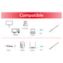 EQUIP Cable de parche Cat6a S/FTP 2m Gris (Pack de 10)