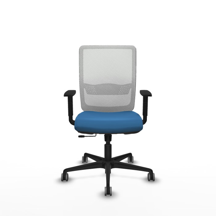 PIQUERAS Y CRESPO Silla de oficina Haches Azul claro y Blanco