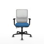 PIQUERAS Y CRESPO Silla de oficina Haches Azul claro y Blanco
