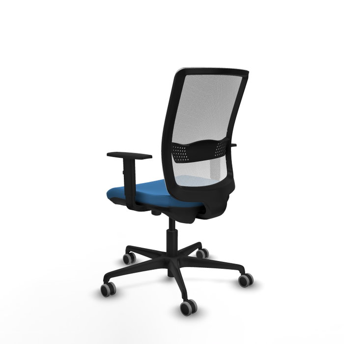 PIQUERAS Y CRESPO Silla de oficina Haches Azul claro y Blanco