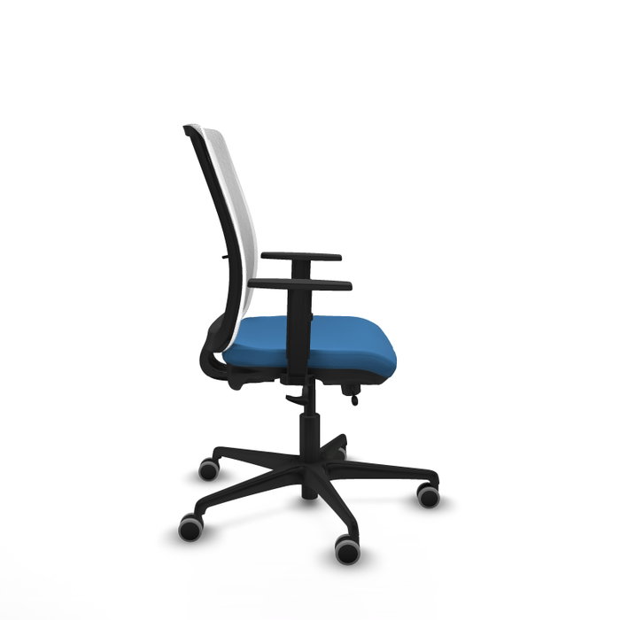 PIQUERAS Y CRESPO Silla de oficina Haches Azul claro y Blanco