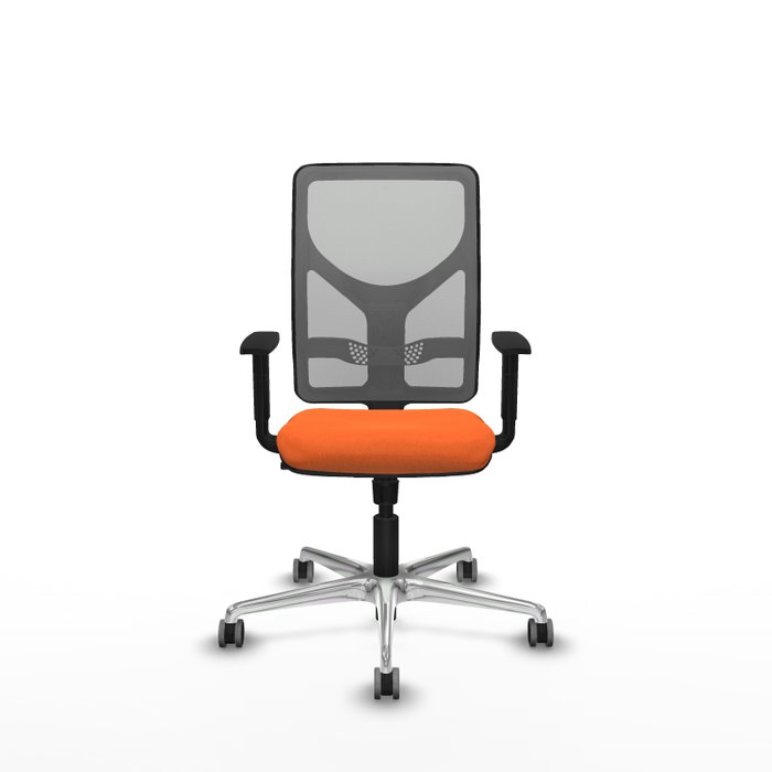 PIQUERAS Y CRESPO Silla de oficina Motilla Naranja y Gris PIQUERAS Y CRESPO Silla de oficina Motilla Naranja y Gris