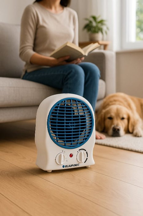 BLAUPUNKT - Calefactor portátil eléctrico de 2000W, calefacción rápida