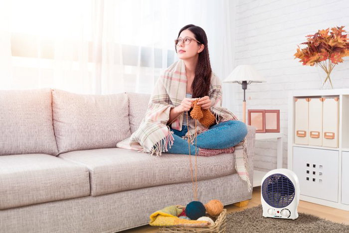 BLAUPUNKT - Calefactor portátil eléctrico de 2000W, calefacción rápida