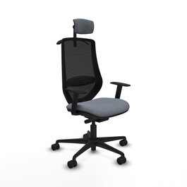 PIQUERAS Y CRESPO Silla de oficina Mardos Gris con mecanismo Sincro/Traslack