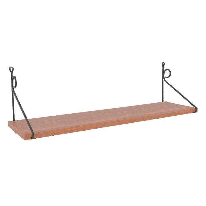 Hanah Home Estantería de Pared Seramoni Nogal Moderna Industrial para Salón, Dormitorio, Despacho, 72x27x20 cm Hanah Home Estantería de Pared Seramoni Nogal Moderna Industrial para Salón, Dormitorio, Despacho, 72x27x20 cm