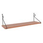 Hanah Home Estantería de Pared Seramoni Nogal Moderna Industrial para Salón, Dormitorio, Despacho, 72x27x20 cm