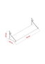 Hanah Home Estantería de Pared Seramoni Nogal Moderna Industrial para Salón, Dormitorio, Despacho, 72x27x20 cm