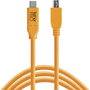 Tether Tools TetherPro USB-C a USB 2.0 Mini-B 5-Pin 4,6m Naranja