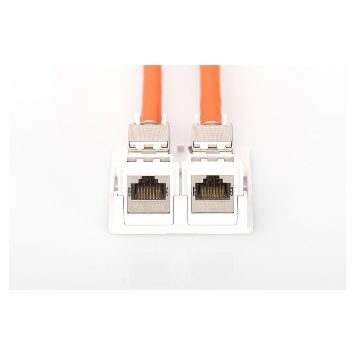 DIGITUS Carcasa para 2 Módulos Keystone, Blanco