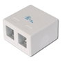 DIGITUS Carcasa para 2 Módulos Keystone, Blanco