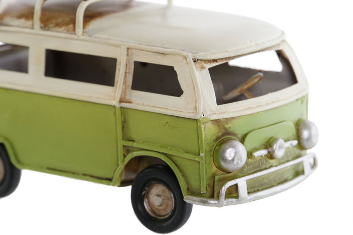 DKD Home Decor Vehiculo Decoracion Mediterraneo Azul Rojo Metal 5 x 5.5 x 11 cm (4 Unidades)