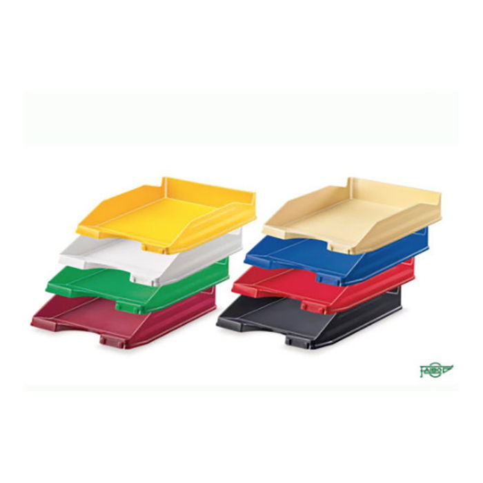 Faibo Bandeja Sobremesa 93 Negro Apilable Poliestireno 350 x 250 x 65 mm